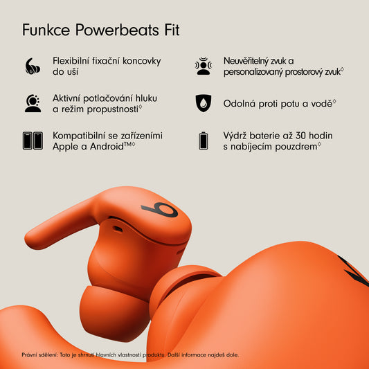 Powerbeats Fit - Wireless NC Workout Earbuds w Secure Fit - Spark Orange - istyle.work