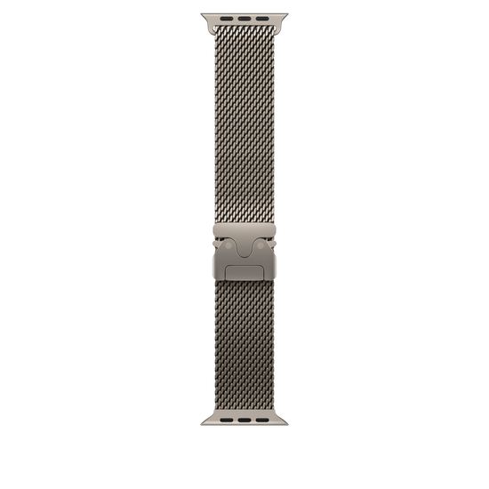 Apple Watch 44/45/46/49mm milánský tah z přírodního titanu – malý - istyle.work