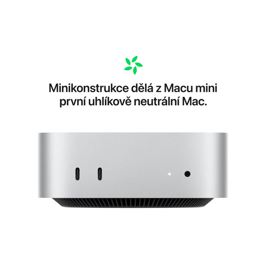 Mac mini, Apple M4 10jádrové CPU, 10jádrové GPU, 16GB, 512GB SSD - stříbrný (otevřený) - istyle.work