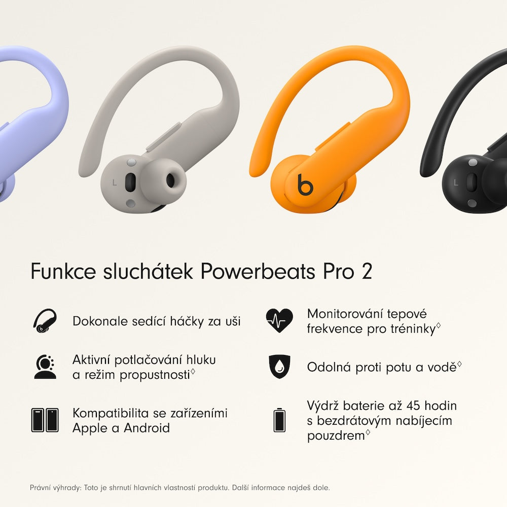 Bezdrátová sluchátka Beats Powerbeats Pro 2 – svítivě oranžová - istyle.work