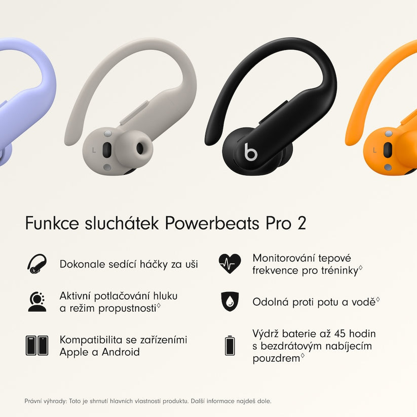 Bezdrátová sluchátka Beats Powerbeats Pro 2 – uhlově černá - istyle.work