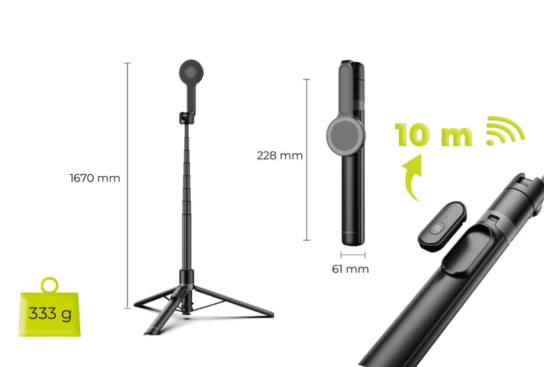 Magnetický selfie stick s tripodem Mobile Origin S2