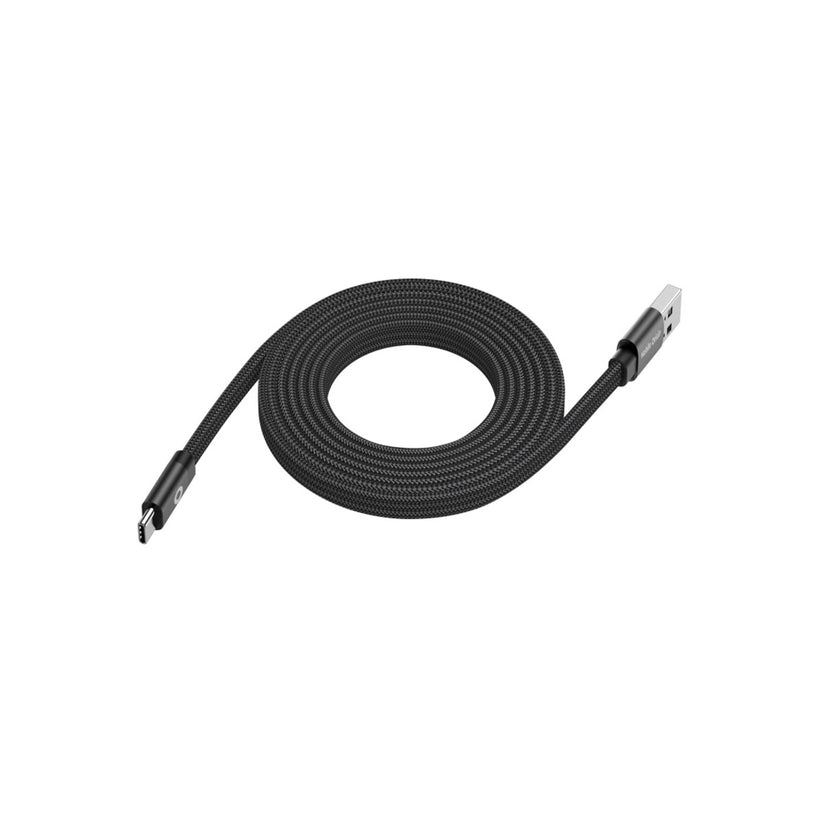 Magnetický 27W nabíjecí kabel Mobile Origin Original Flat Cable USB-A / USB-C 1m - černý - istyle.work