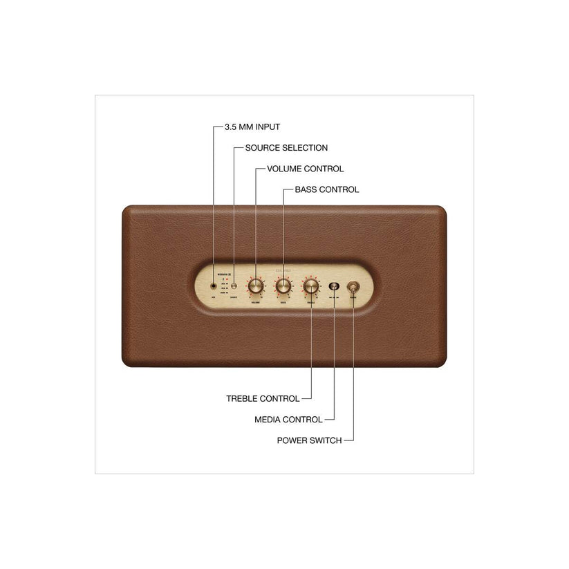 Bezdrátový reproduktor Marshall Woburn III - hnědý - istyle.work