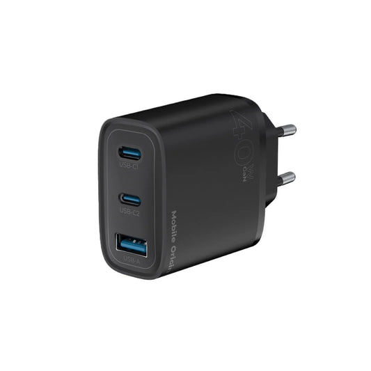 Síťová nabíječka Mobile Origin Dual USB-C a USB-A GaN Wall Charger 40W - istyle.work