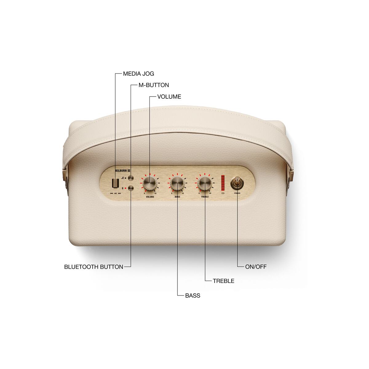 Bezdrátový reproduktor Kilburn III - krémový - istyle.work