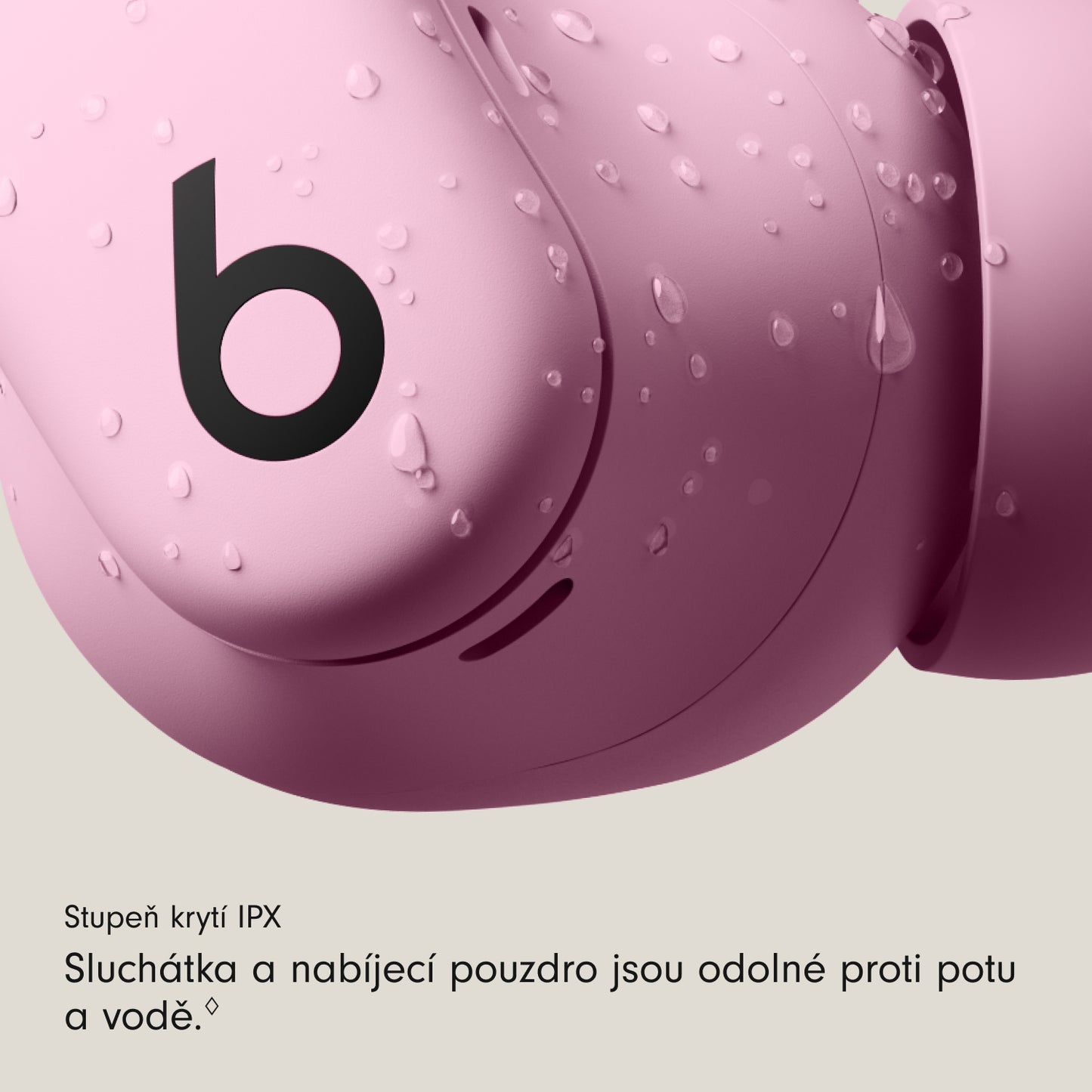 Bezdrátová sportovní sluchátka Powerbeats Fit - energicky růžová