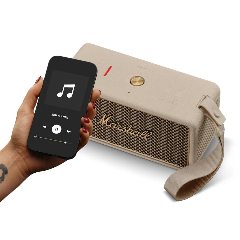 Bezdrátový reproduktor Marshall Middleton II - krémový - istyle.work