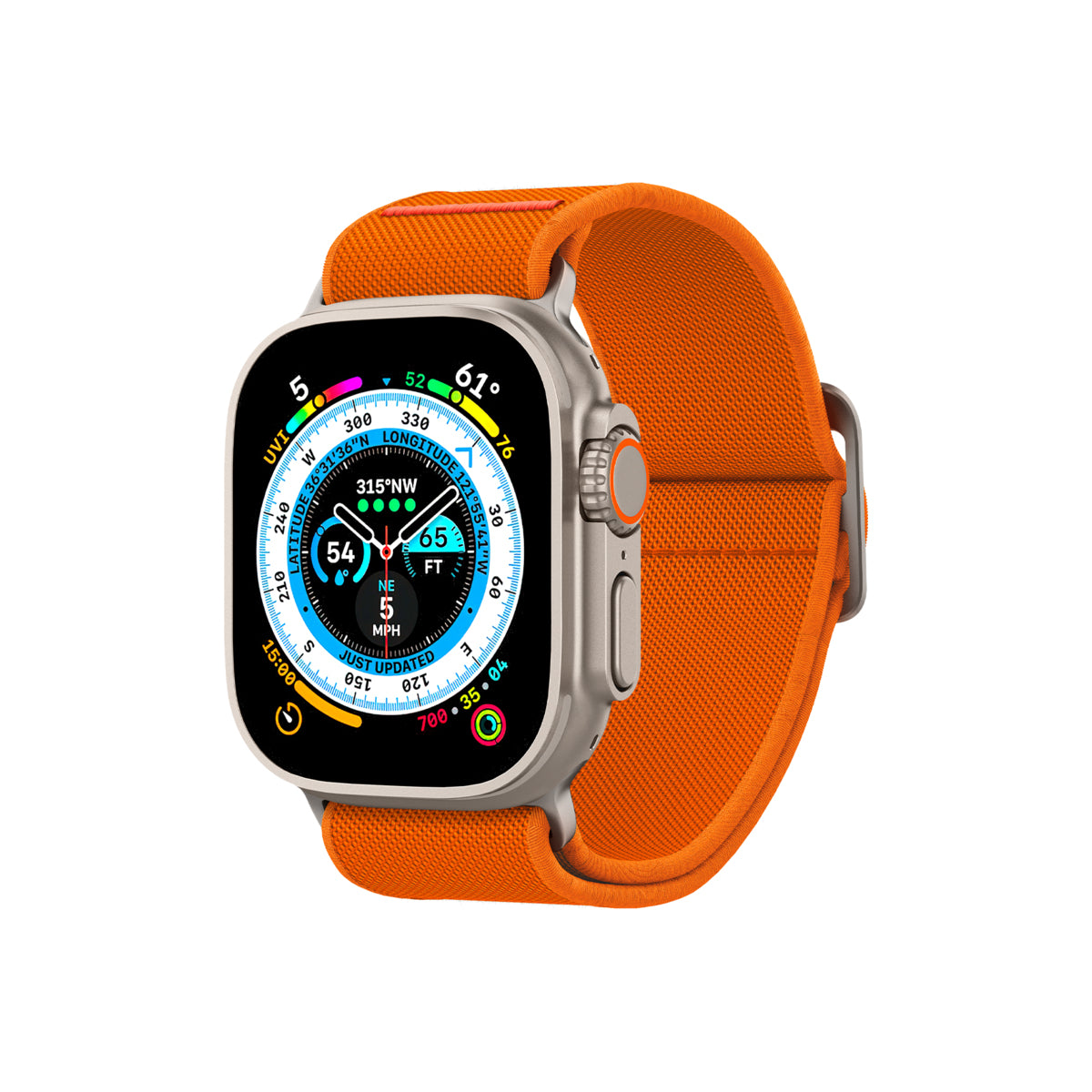 Řemínek pro Apple Watch 42/44/45/49mm Spigen Lite Fit Ultra - oranžový - istyle.work