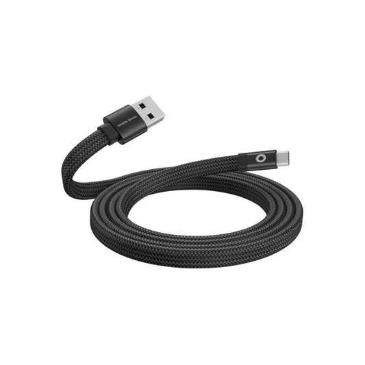 Magnetický 27W nabíjecí kabel Mobile Origin Original Flat Cable USB-A / USB-C 1m - černý - istyle.work