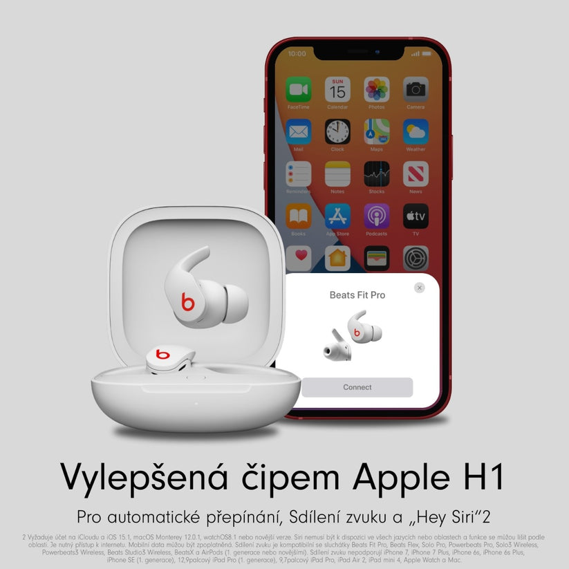 Bezdrátová sluchátka Beats Fit Pro – bílá - istyle.work