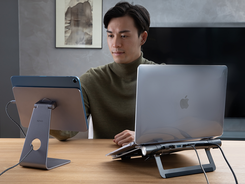 USB-C Hub Multiport 8v1 Epico - vesmírně šedý - istyle.work