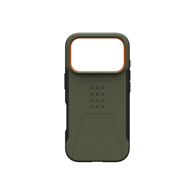 Kryt pro iPhone 17 Pro UAG Civilian Magsafe - olivově oranžový - istyle.work