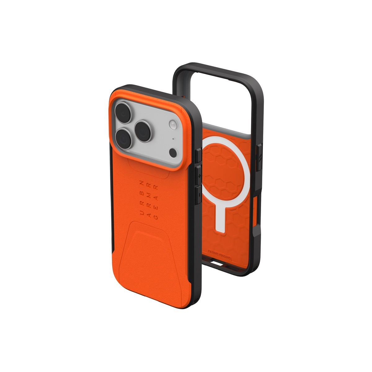 Kryt pro iPhone 17 Pro UAG Civilian Magsafe - oranžový