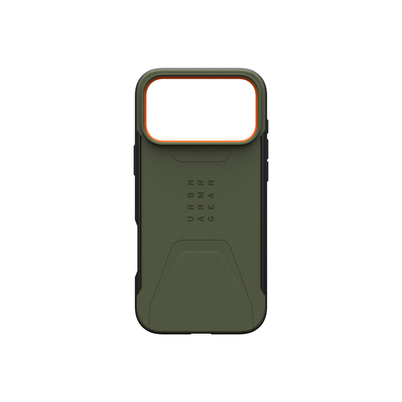 Kryt pro iPhone 17 Pro Max UAG Civilian Magsafe - olivově oranžový - istyle.work