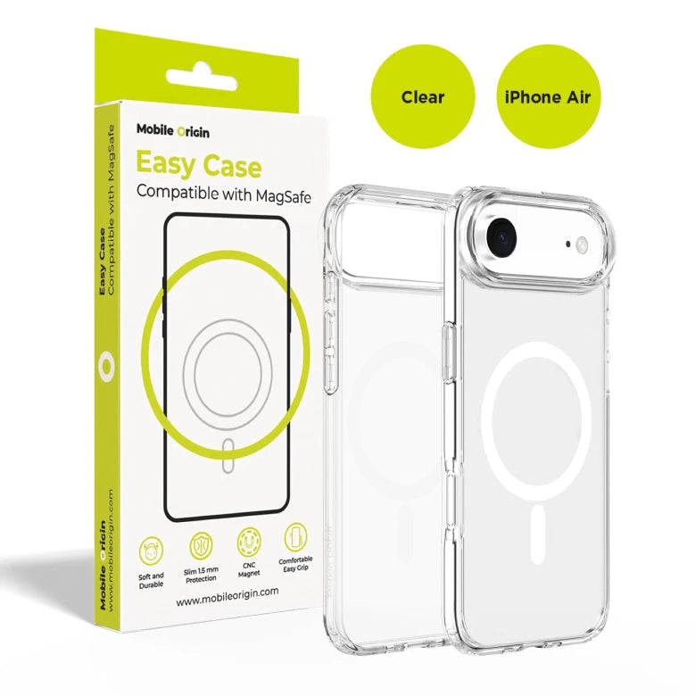 MagSafe kryt pro iPhone Air Mobile Origin Easy Hybrid - průhledný