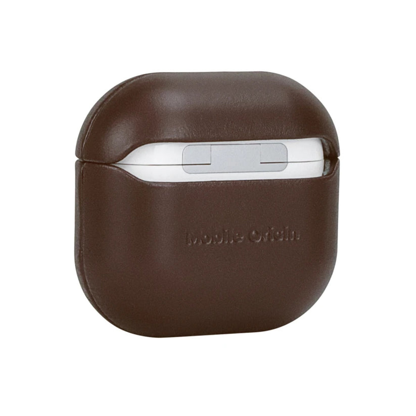 Kožené pouzdro pro AirPods 4 Mobile Origin Leather Case - hnědé