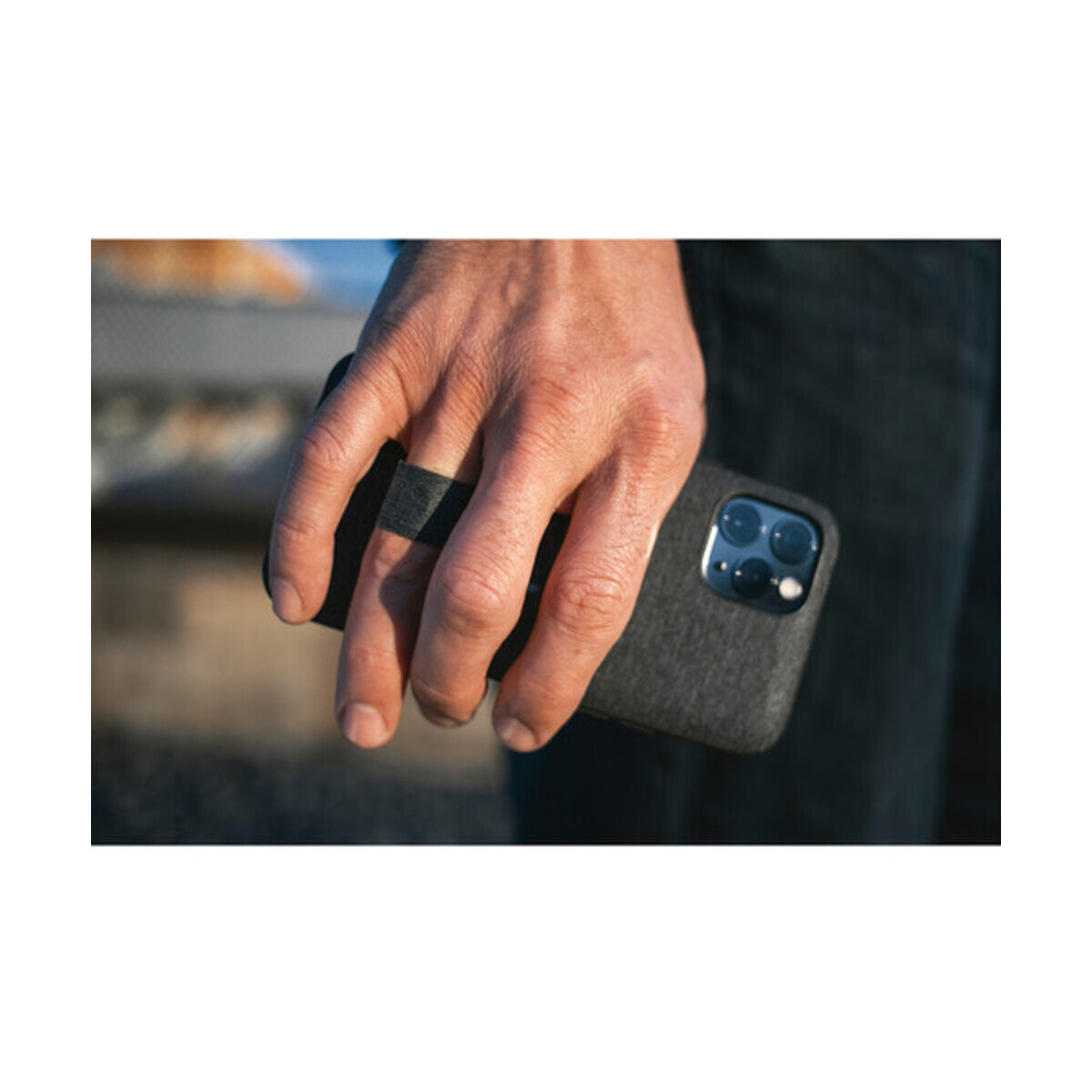 Kryt s poutkem na iPhone 13 Pro Max Peak Design Mobile Everyday Loop - šedý - istyle.work