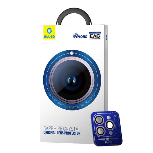 Safírové sklo na čočky pro iPhone 14 Pro / Pro Max Blueo - fialové - istyle.work