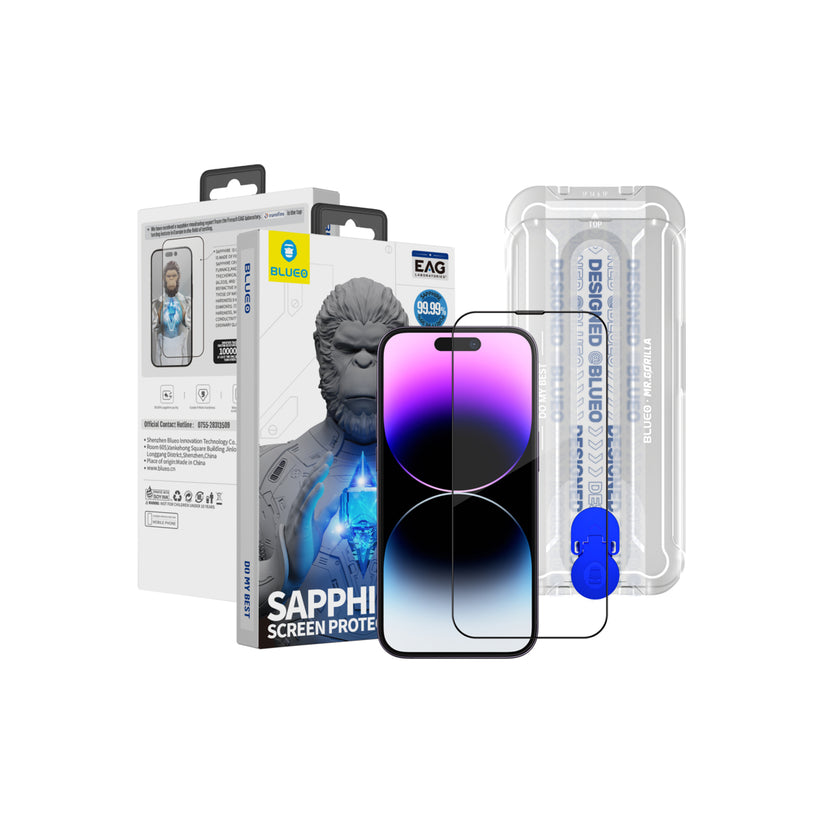 Safírové sklo pro iPhone 13 Pro Max / 14 Plus Blueo - istyle.work
