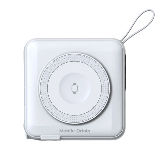 Powerbanka a cestovní nabíječka Mobile Origin PowerBank Travel Charger 10 000 mAh - bílá