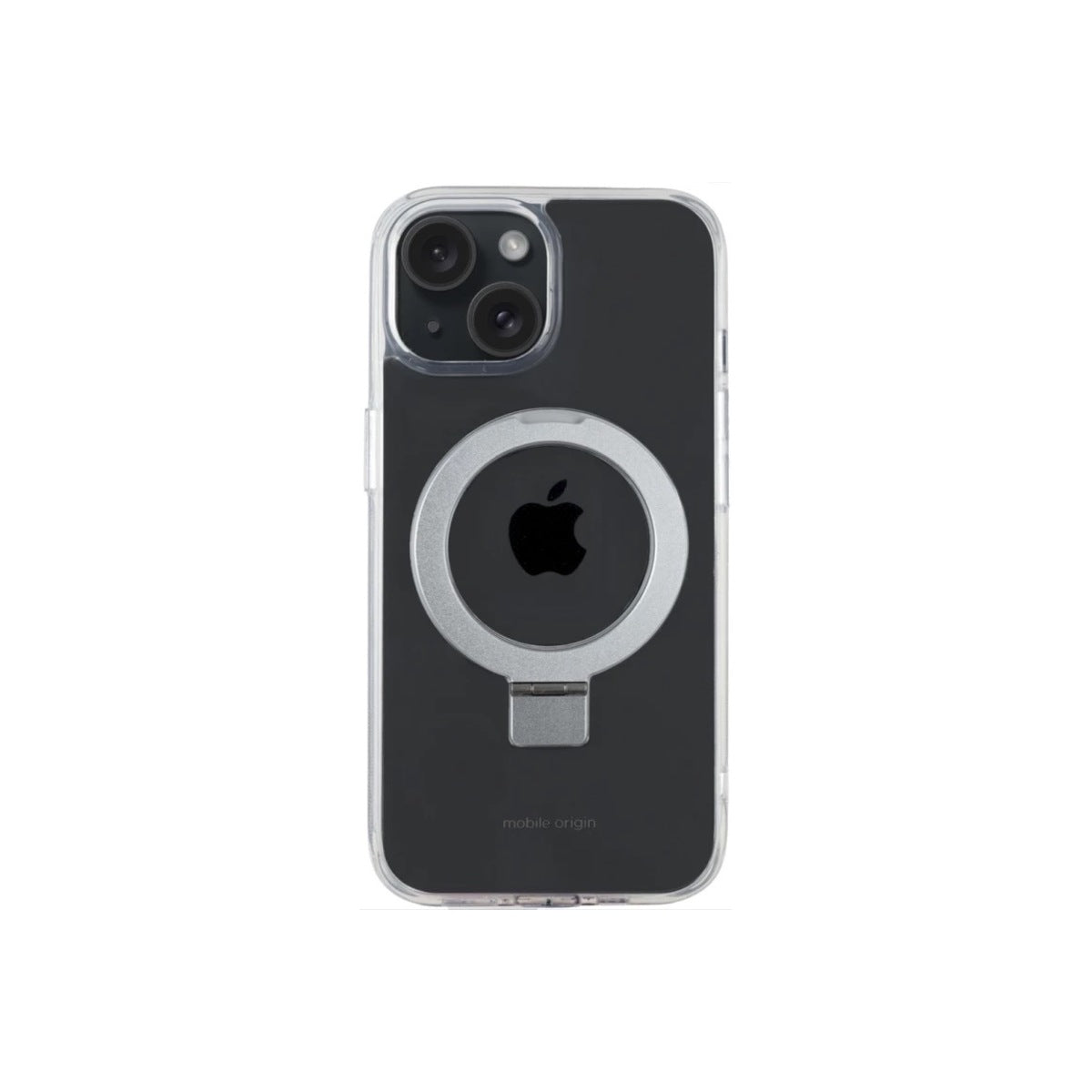 Pouzdro na iPhone 15 Mobile Origin RingMag - průhledné - istyle.work