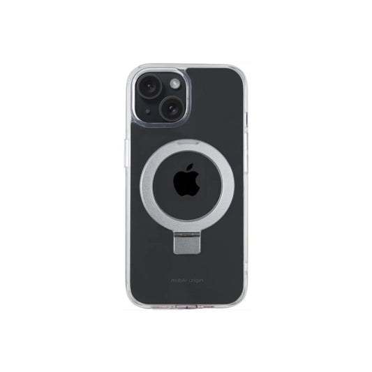 Pouzdro na iPhone 15 Mobile Origin RingMag - průhledné - istyle.work