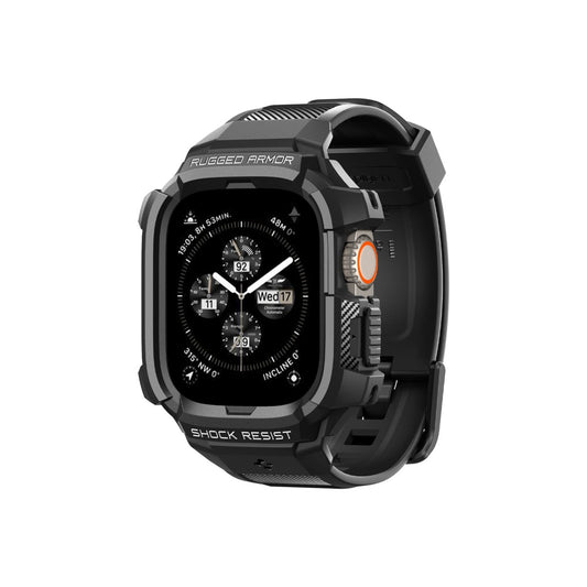 Řemínek pro Apple Watch Ultra 49 mm Spigen Rugged Armor Pro - černý - istyle.work