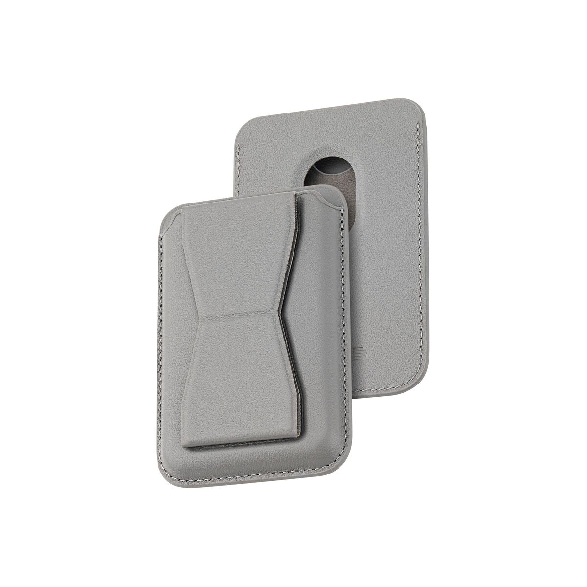 Kožená MagSafe peněženka Dviced s podstavcem – šedá - istyle.work