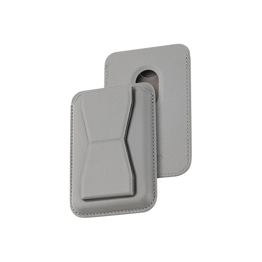 Kožená MagSafe peněženka Dviced s podstavcem – šedá - istyle.work