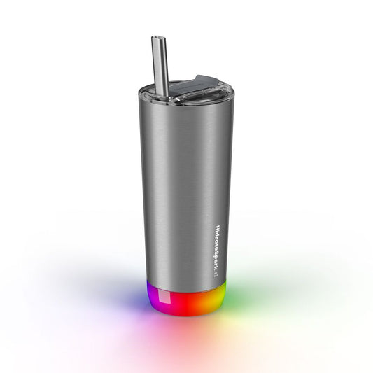 Inteligentní nerezová láhev HidrateSpark Pro Tumbler 592 ml - stříbrná - istyle.work