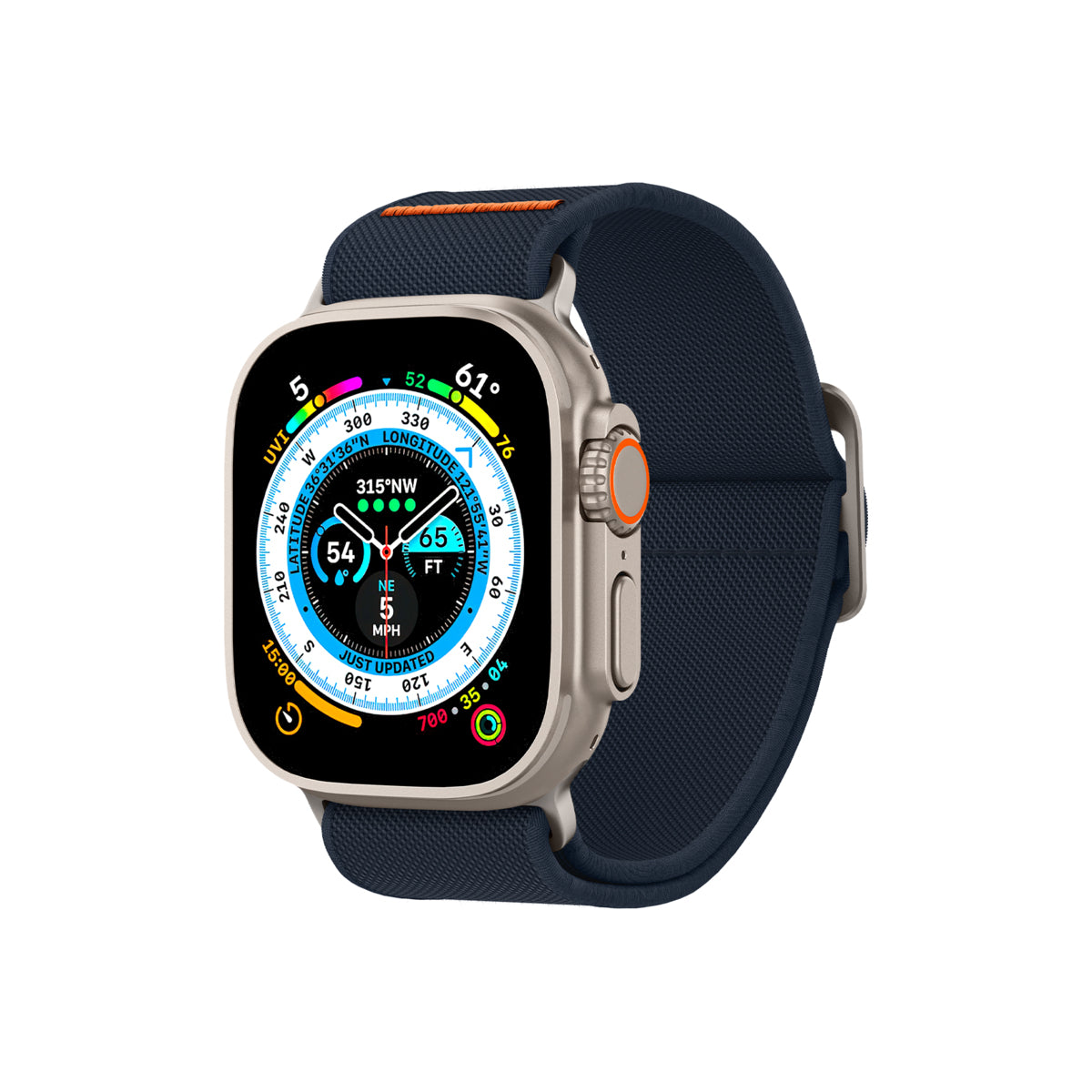 Řemínek pro Apple Watch 42/44/45/49mm Spigen Lite Fit Ultra - modrý - istyle.work