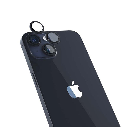 Hliníkový ochranný kryt čoček pro iPhone 14/14 Plus iSTYLE - temně inkoustový - istyle.work