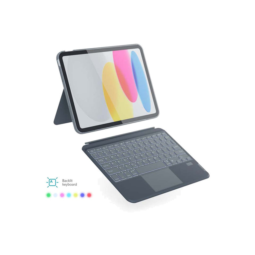 Kryt s českou klávesnicí na iPad 10,2" Epico Backlit Keyboard Case - šedý - istyle.work