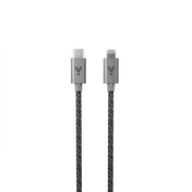 Opletený kabel USB-C na Lightning 1,2 m iSTYLE - vesmírně šedý - istyle.work