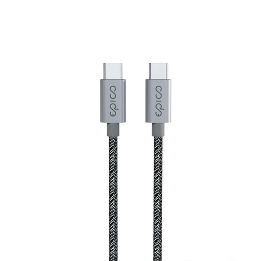Opletený kabel USB-C na USB-C 240W 2m Epico - vesmírně šedá - istyle.work