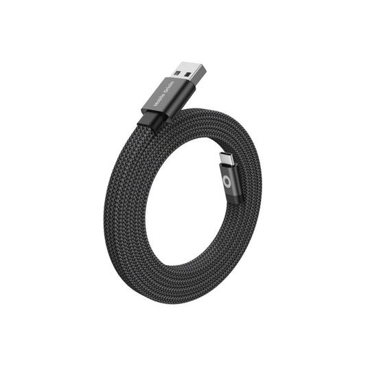 Magnetický 27W nabíjecí kabel Mobile Origin Original Flat Cable USB-A / USB-C 1m - černý - istyle.work