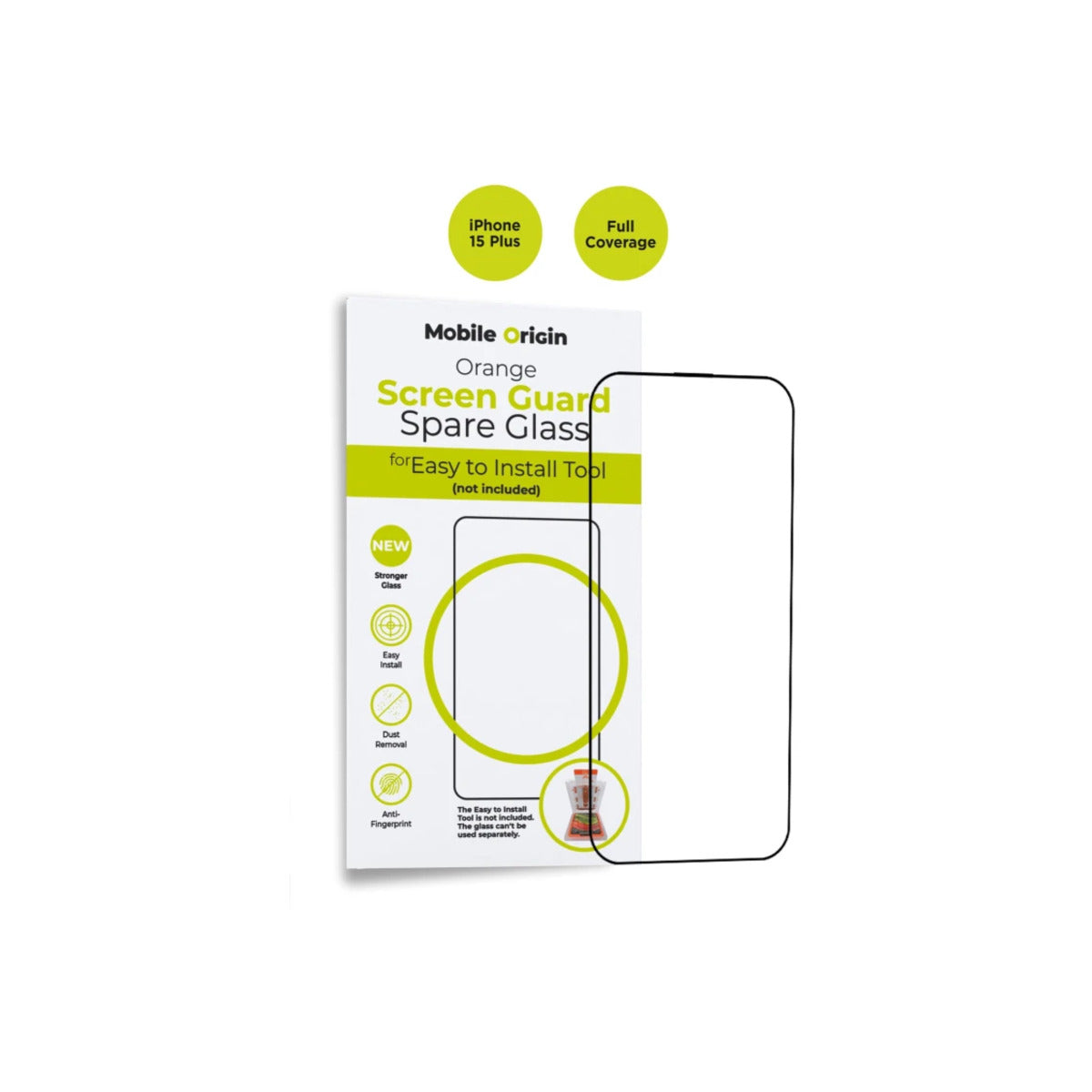 Ochranné sklo pro iPhone 15 Plus Mobile Origin Screen Guard Spare Glass