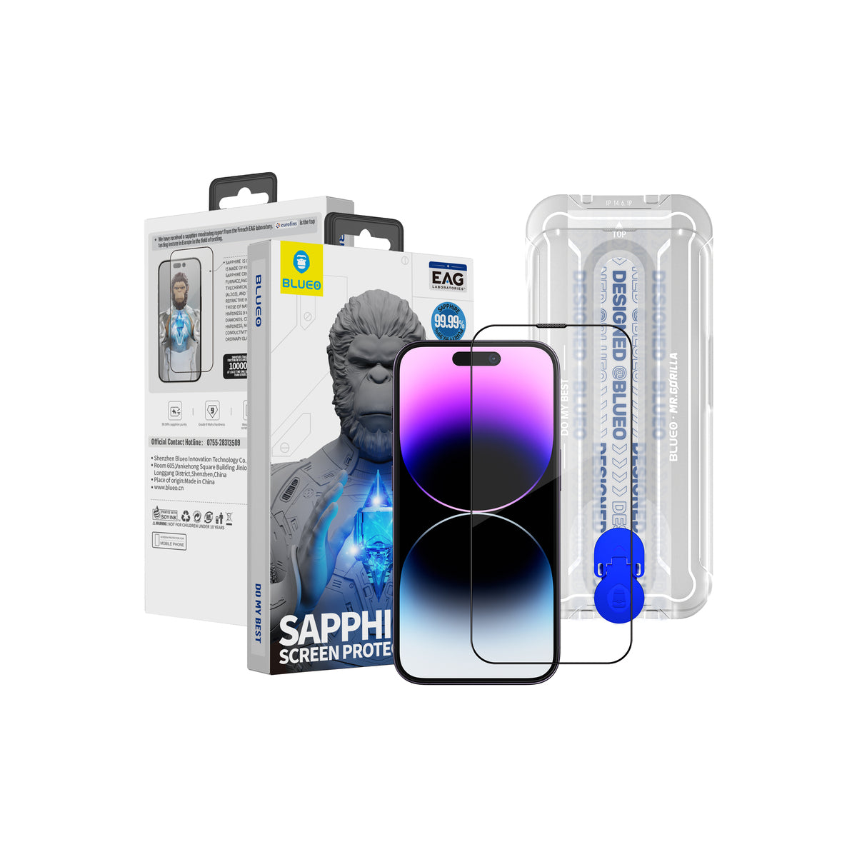 Safírové sklo pro iPhone 16 Plus Blueo - istyle.work