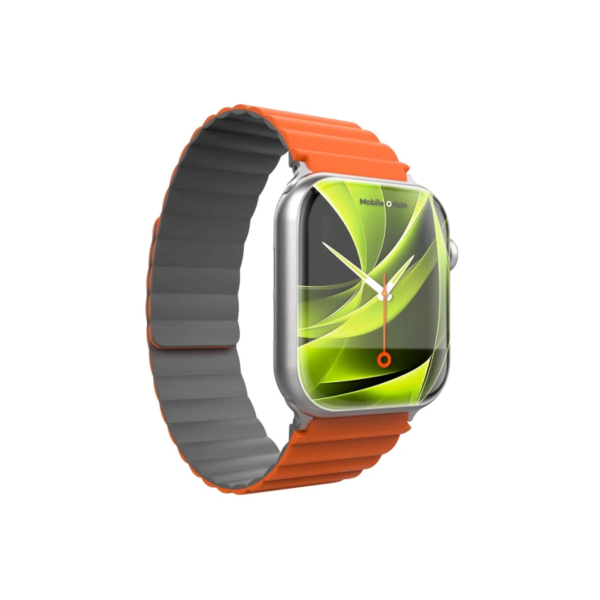 Řemínek pro Apple Watch 42/44/45/49 mm Mobile Magnetic Strap II - oranžový/šedý - istyle.work