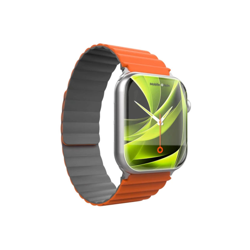 Řemínek pro Apple Watch 42/44/45/49 mm Mobile Magnetic Strap II - oranžový/šedý - istyle.work
