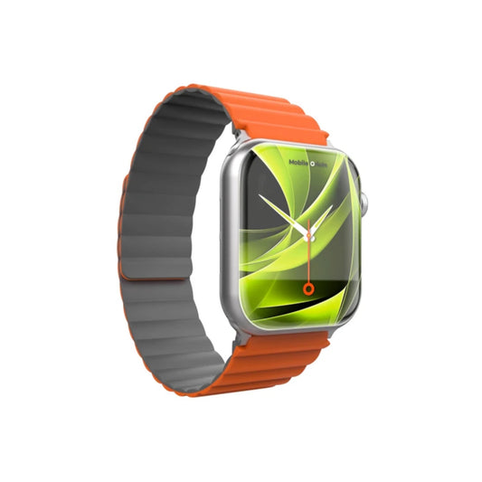 Řemínek pro Apple Watch 42/44/45/49 mm Mobile Magnetic Strap II - oranžový/šedý - istyle.work