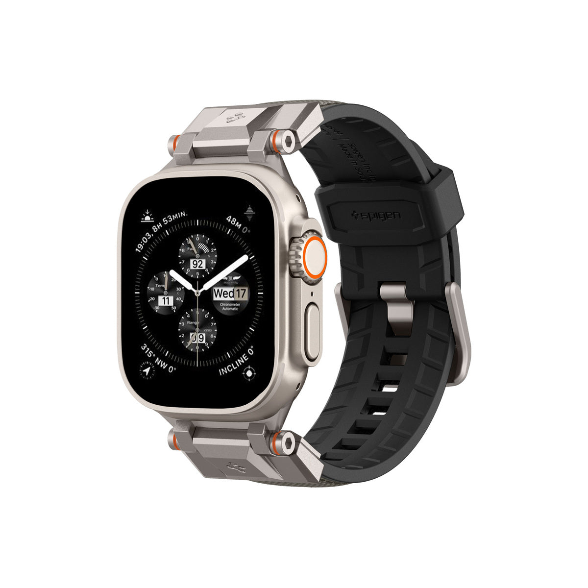 Řemínek pro Apple Watch 49mm/46mm/45mm/44mm Spigen DuraPro Armor - šedý - istyle.work