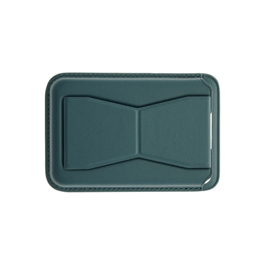 Kožená MagSafe peněženka Dviced s podstavcem – modrá - istyle.work