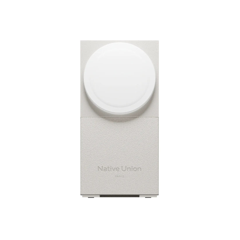 Bezdrátová nabíječka Native Union Rise 2-in-1 Qi2 - stříbrná - istyle.work