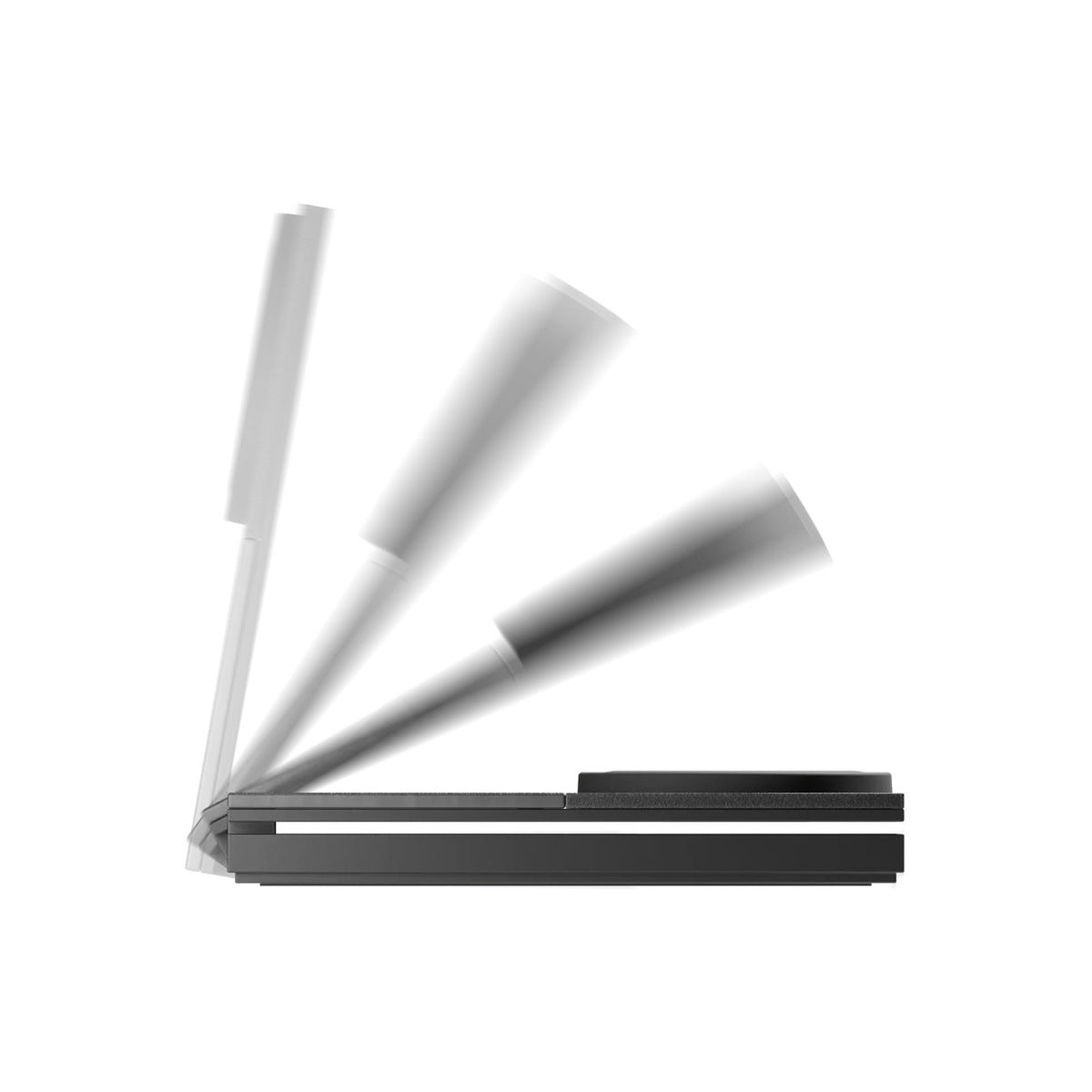 Bezdrátová nabíječka Native Union Rise 2-in-1 Qi2 - černá - istyle.work