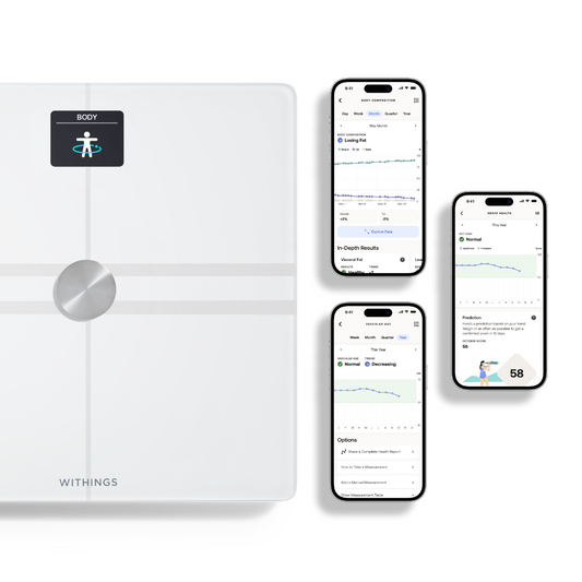 Chytrá Wi-Fi váha pro kompletní tělesnou analýzu Withings Body Comp - bílá - istyle.work