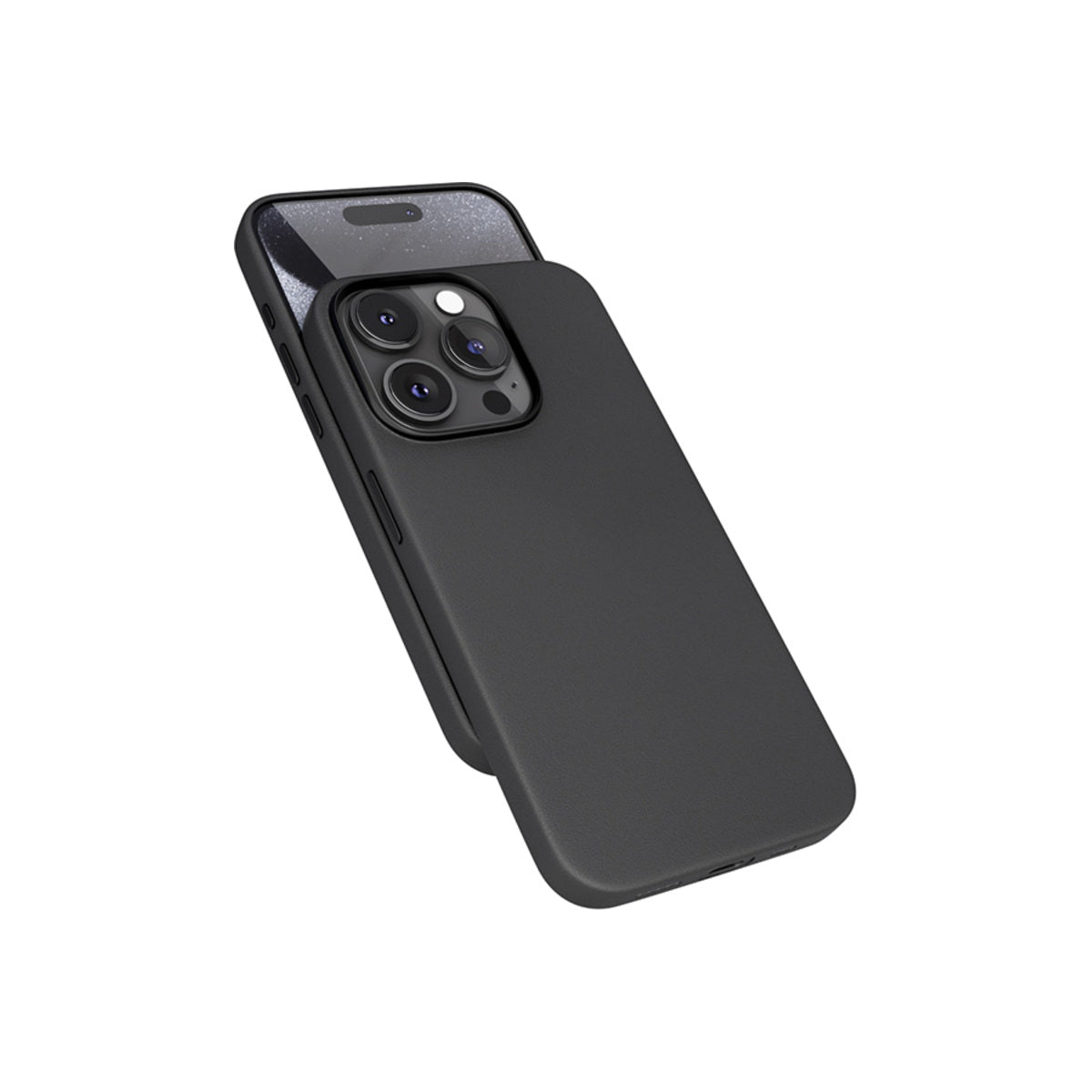 Kožený kryt pro iPhone 15 Pro Max Epico Mag+ - černý - istyle.work