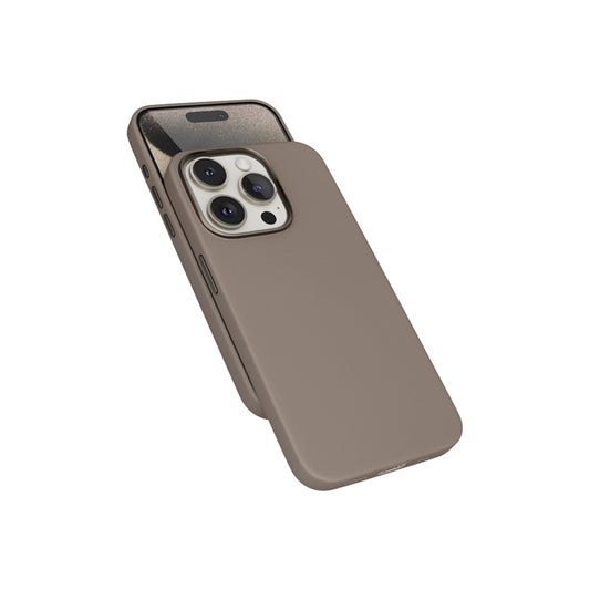 Kožený kryt pro iPhone 15 Pro Epico Mag+ - pískový - istyle.work