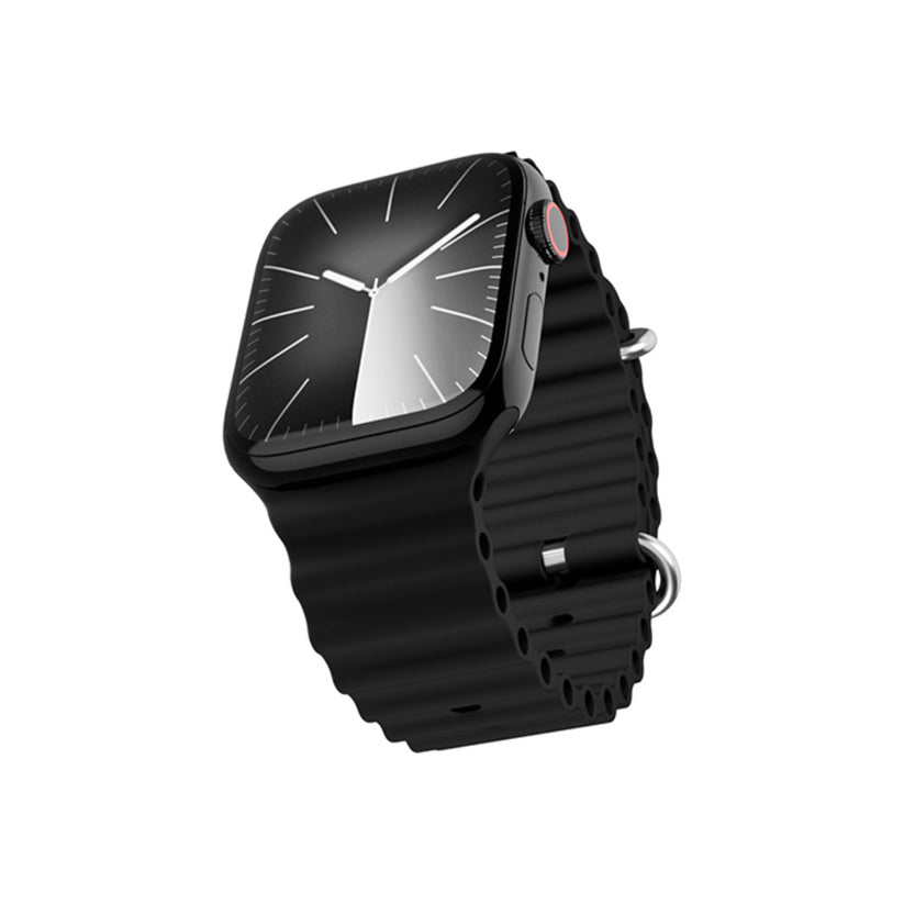 Řemínek pro Apple Watch 38/40/41 mm Epico Watch Strap Ocean - černý - istyle.work